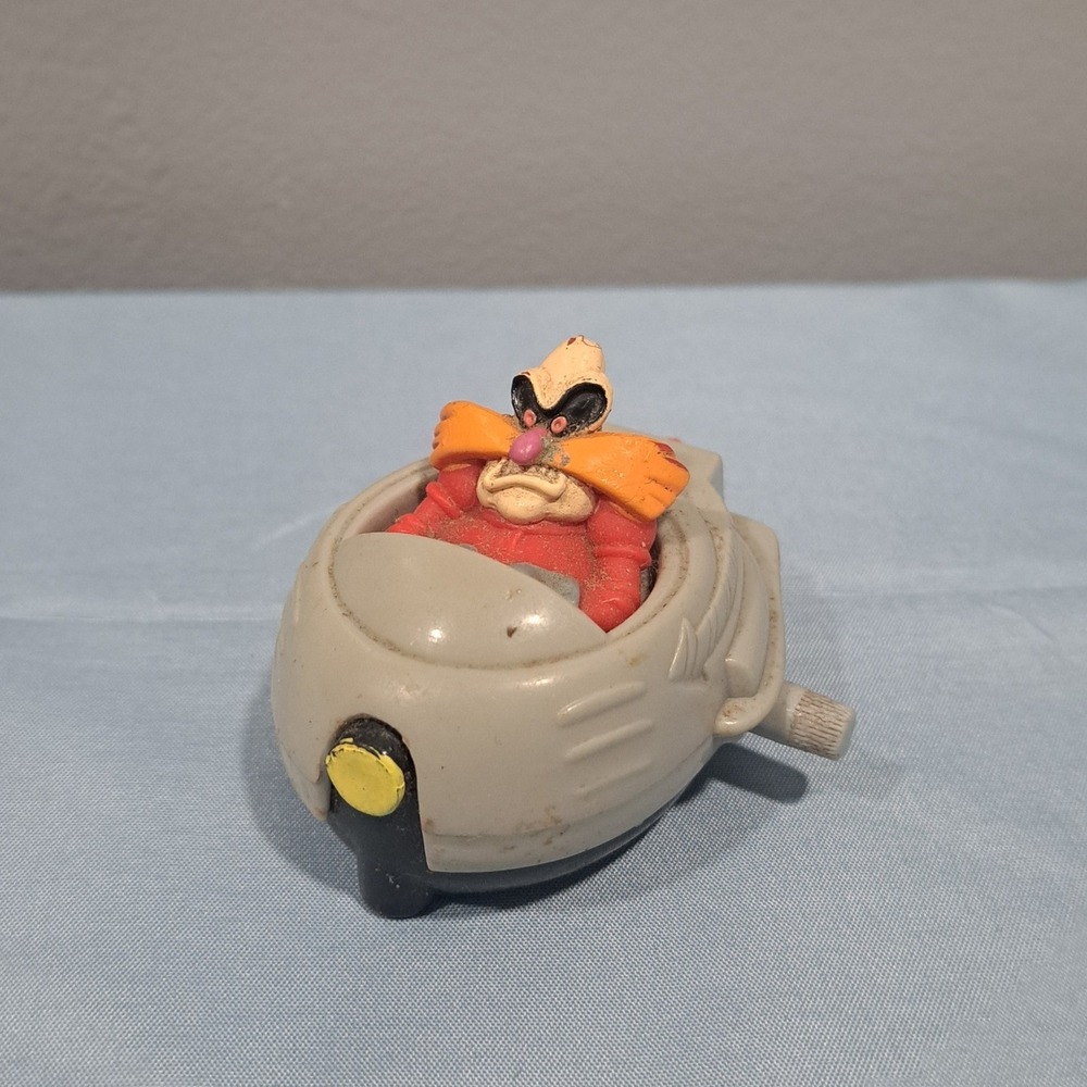 VTG‎ 1993 Sega Sonic the Hedgehog Dr Robotnik Eggmobile Wind Up Toy Retro Gaming